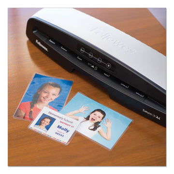 Fellowes® Laminating Pouches, 5 Mil, 3.88" X 2.63", Gloss Clear, 100-pack freeshipping - TVN Wholesale